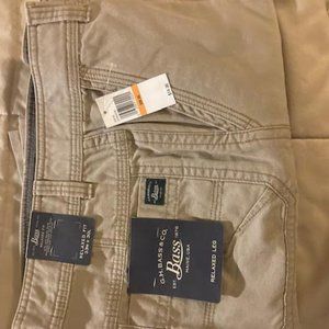 g h bass company relaxed fit pants